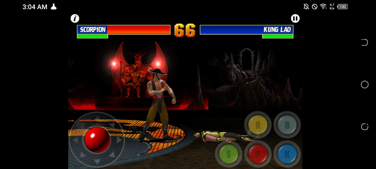 Scorpion vs Smoke en combate Fight